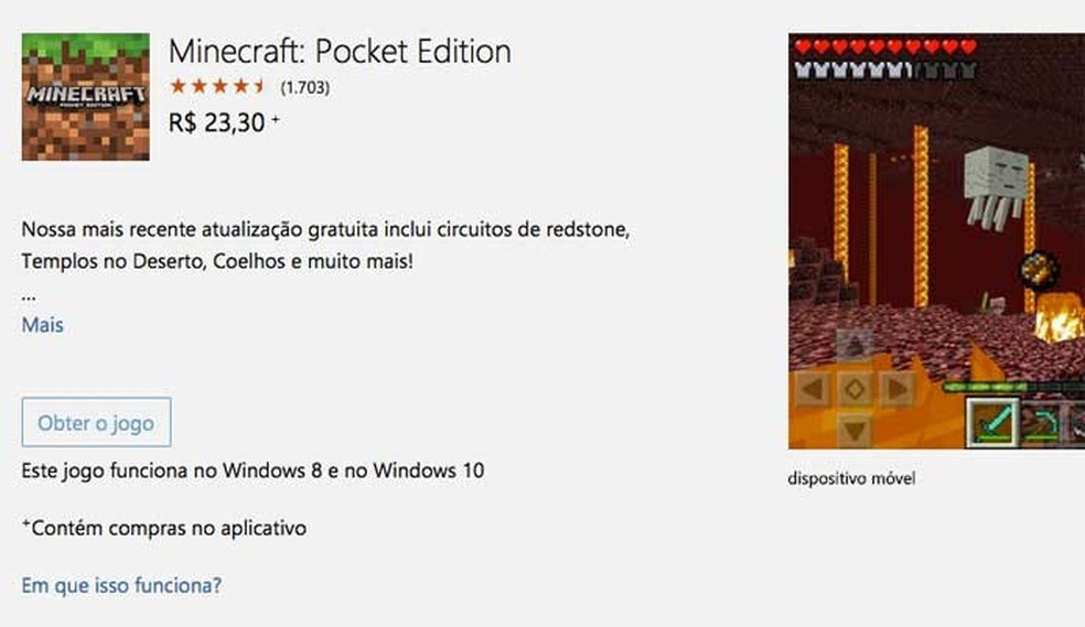 Minecraft: Pocket Edition: como baixar e jogar - Olhar Digital