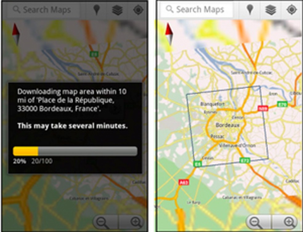 Google Maps para Android permite baixar os mapas para ver offline