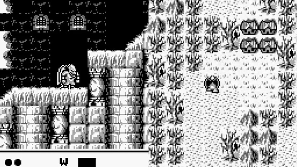 Gargoyle Quest mesclava fases de ação e exploração estilo RPG no Game Boy — Foto: Reprodução/Capcom