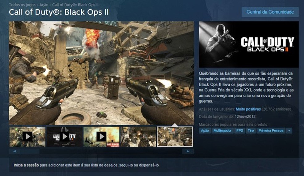 Como baixar o spin-off Call of Duty Black Ops 2 no Xbox 360, PS3 e PC