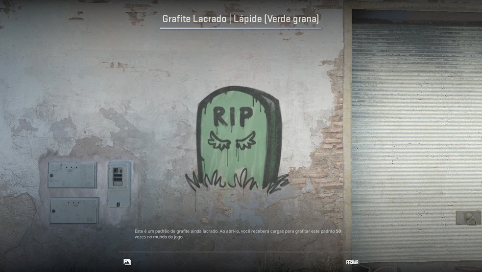 O grafite pode ser visto na parede ou em outras superfícies do jogo — Foto: Reprodução/João Ferreira