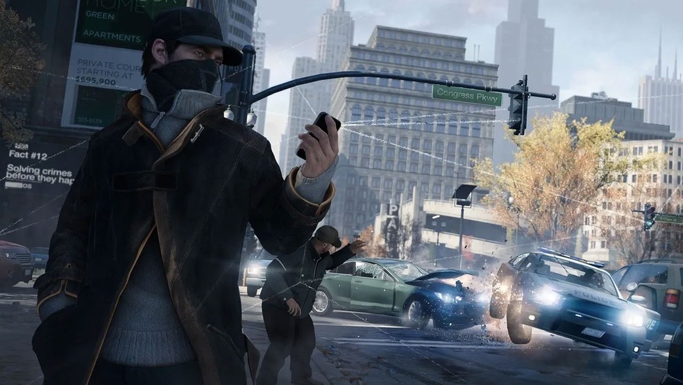 Watch Dogs que começou como um game da série Driver ganhou mais foco em elementos de hackeamento se tornando sua própria franquia — Foto: Divulgação/Ubisoft