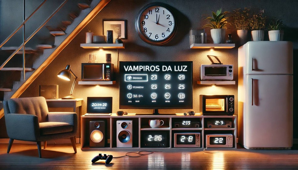 Qual eletrodoméstico gasta mais energia em casa? Veja os "vampiros da luz", aparelhos que fazem você perder dinheiro sem perceber — Foto: Arte/TechTudo