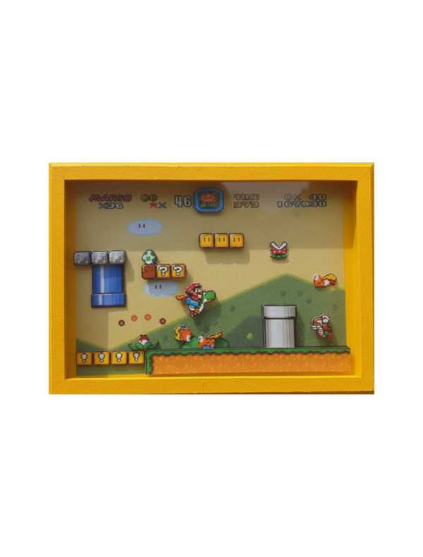 Quadro 3D Super Mario World