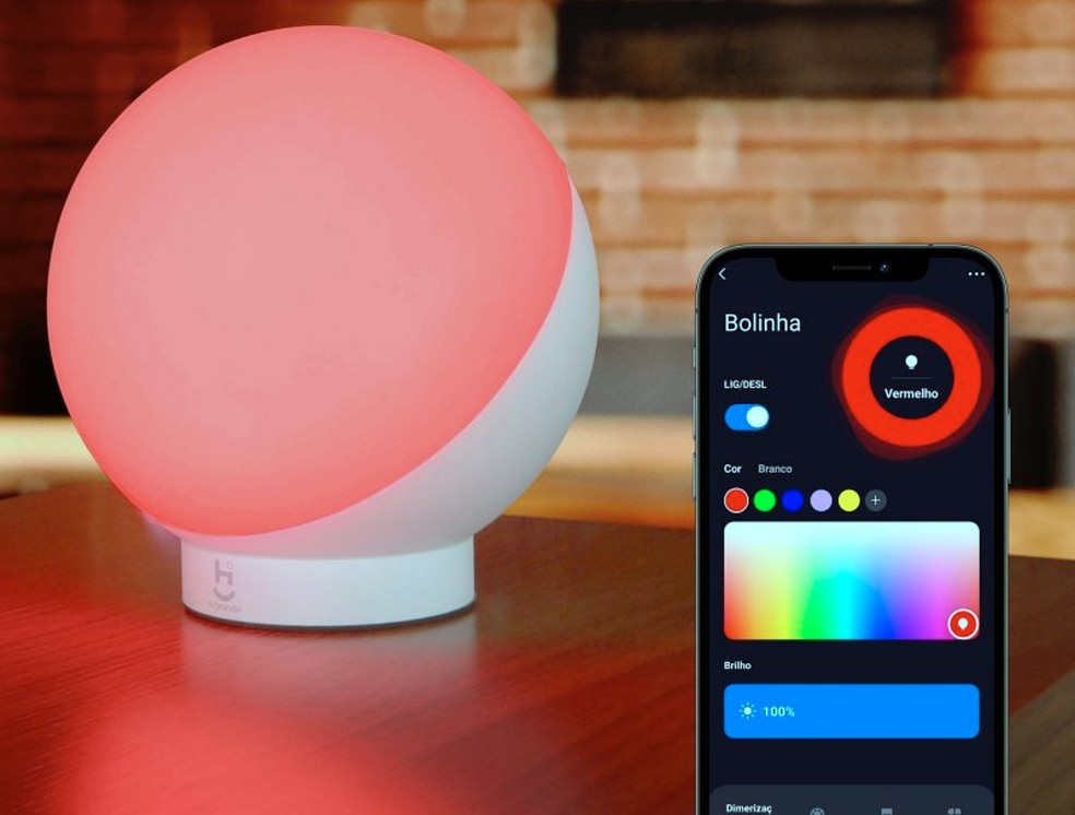 Luminária Inteligente Wi-Fi Geonav: confira detalhes deste e de outros itens de iluminação smart — Foto: Divulgação/Geonav