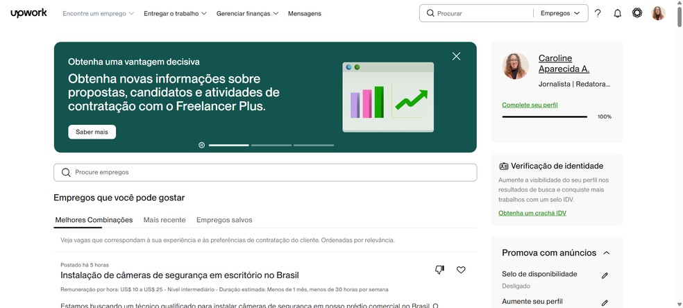  Reprodução/Caroline Silvestre