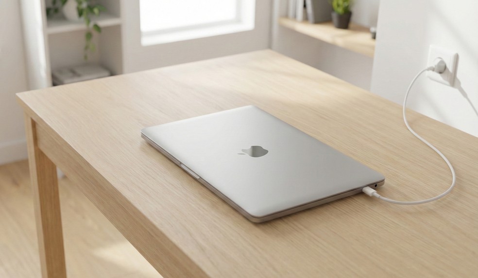 Notebook pode ficar conectado na tomada por muito tempo? Entenda de uma vez por todas — Foto: Imagem gerada pelo Nano Banana Pro