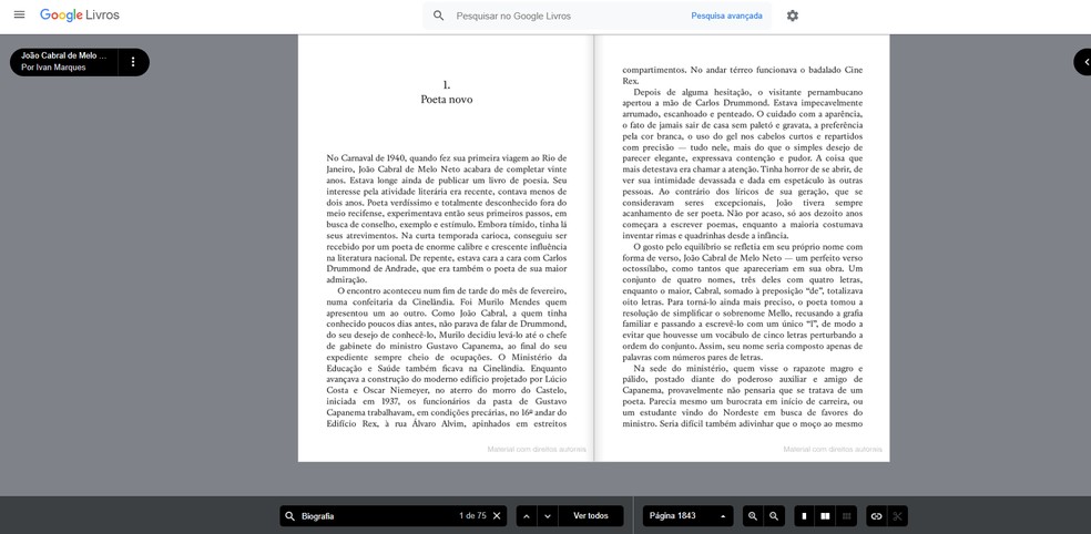 ÉPossível Ler Livros Em Páginas Duplas No Google Livros - Foto: Reprodução