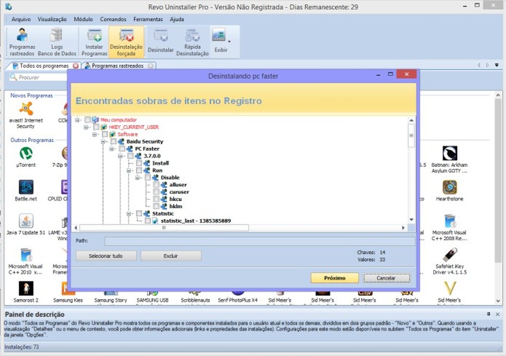Como remover programa não listado no computador com o Revo Uninstaller