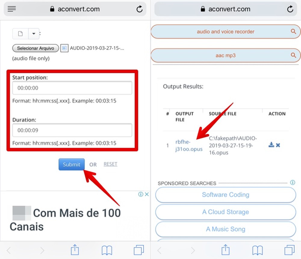 Como cortar áudio do WhatsApp