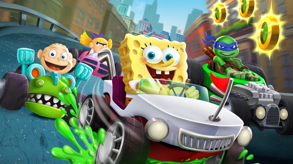 Nickelodeon Kart Racers traz corridas com desenhos animados clássicos