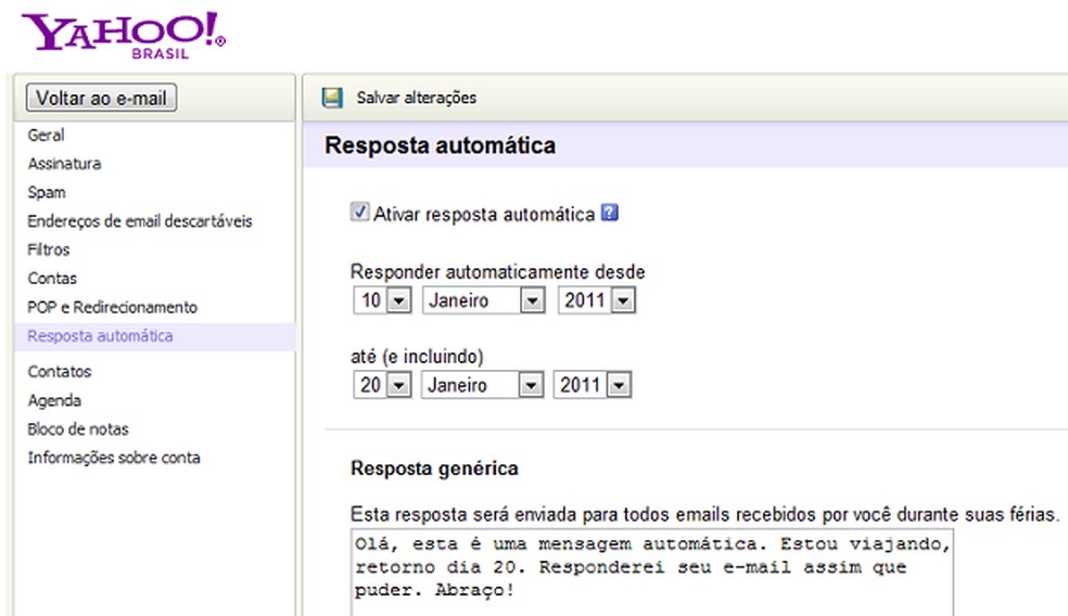 Como acessar minhas mensagens de e-mail pelo webmail do Yahoo! Mail? ::  Ajuda Online Fastcommerce