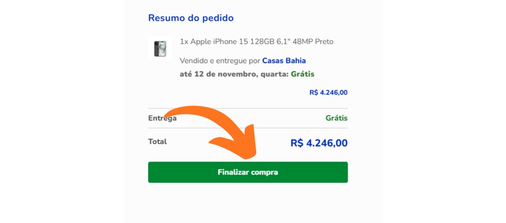  Reprodução/Casas Bahia