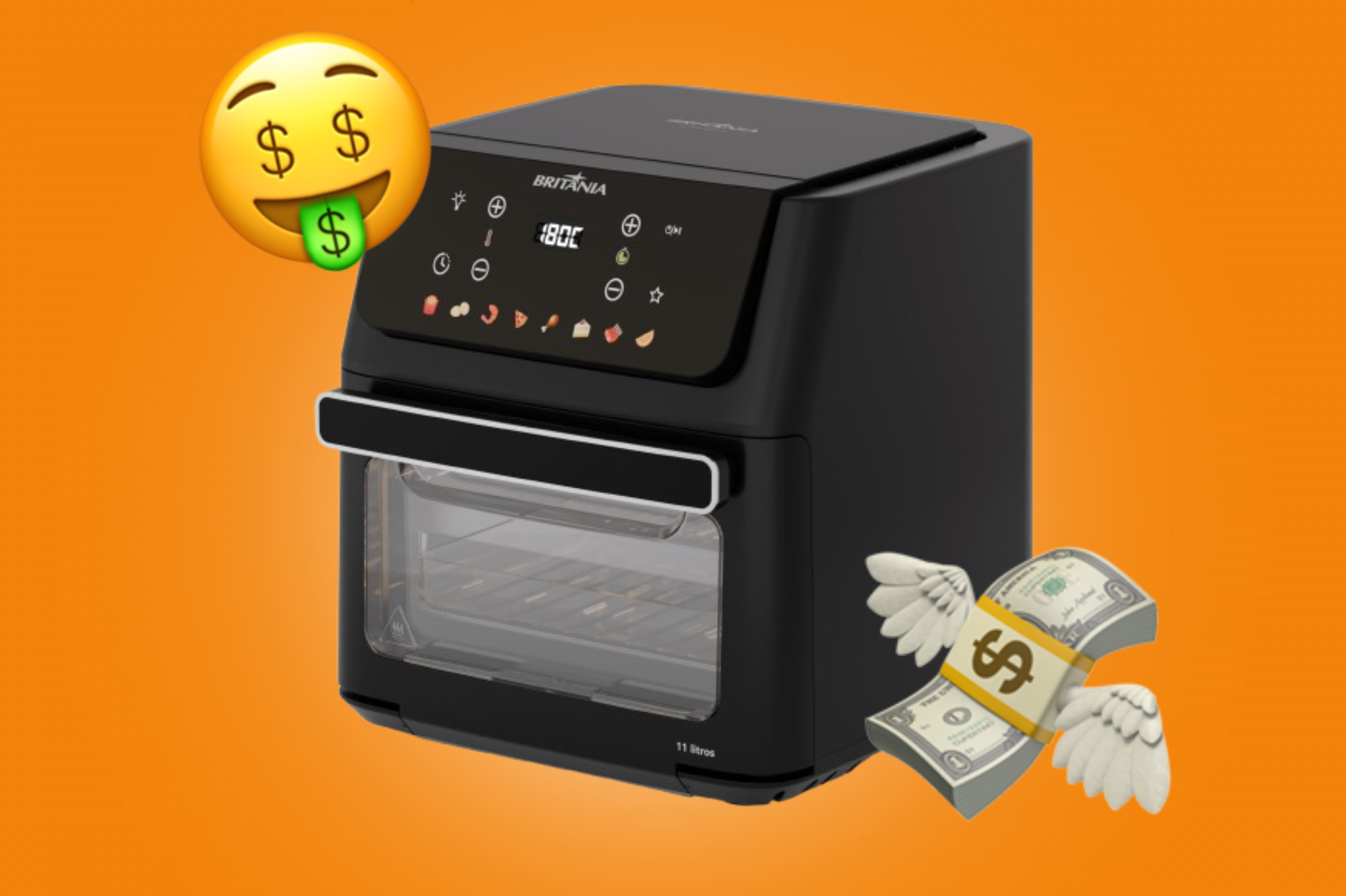 Britânia BAF11A vale a pena? Air Fryer 11 litros tem 20% de desconto no 5.5