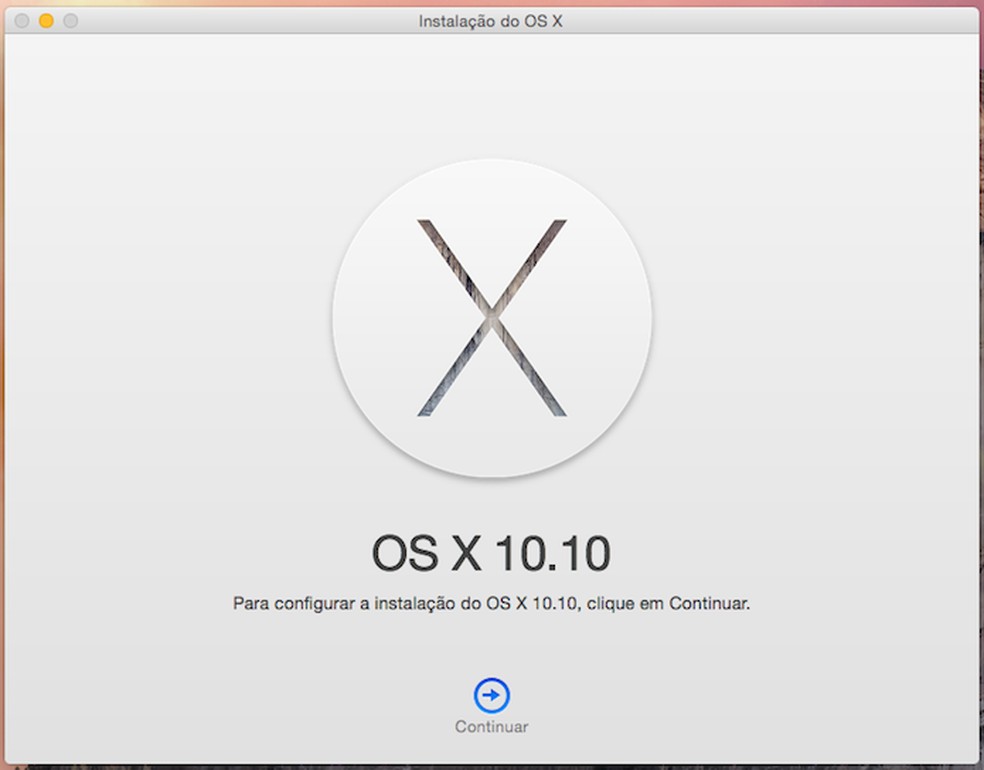 OS X Yosemite instalado e pronto para a configuração no Mac (Foto: Reprodução/Edivaldo Brito) — Foto: TechTudo