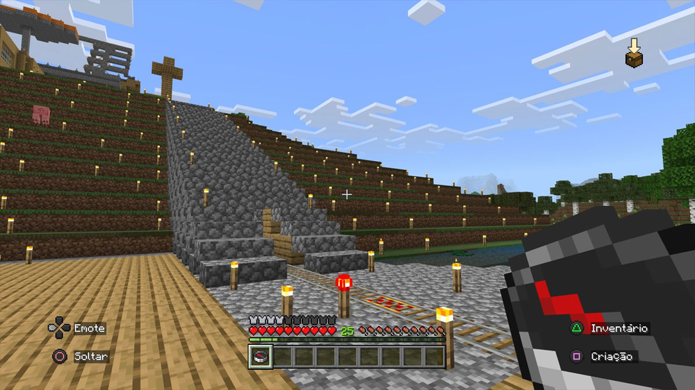 Como fazer bússola no Minecraft