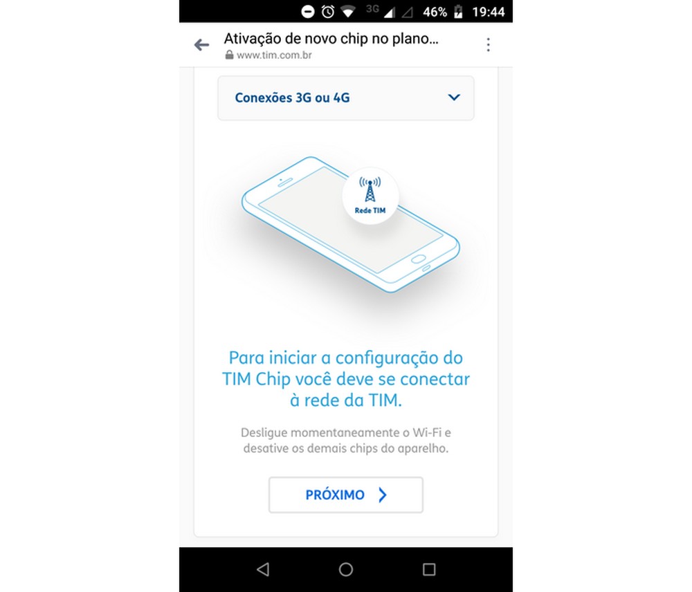 Como ativar chip da TIM