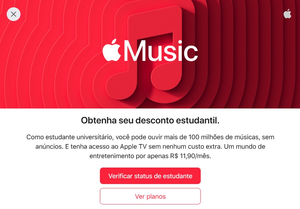  Reprodução/Apple Music