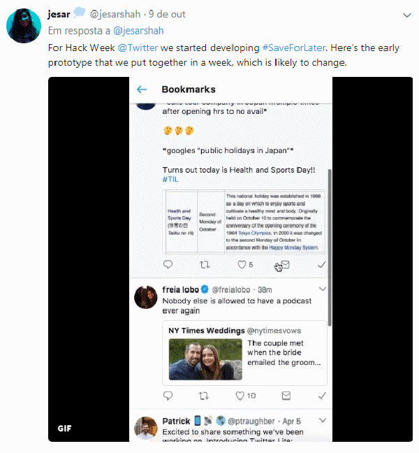 Twitter testa forma de salvar posts para ler depois sem precisar favoritar