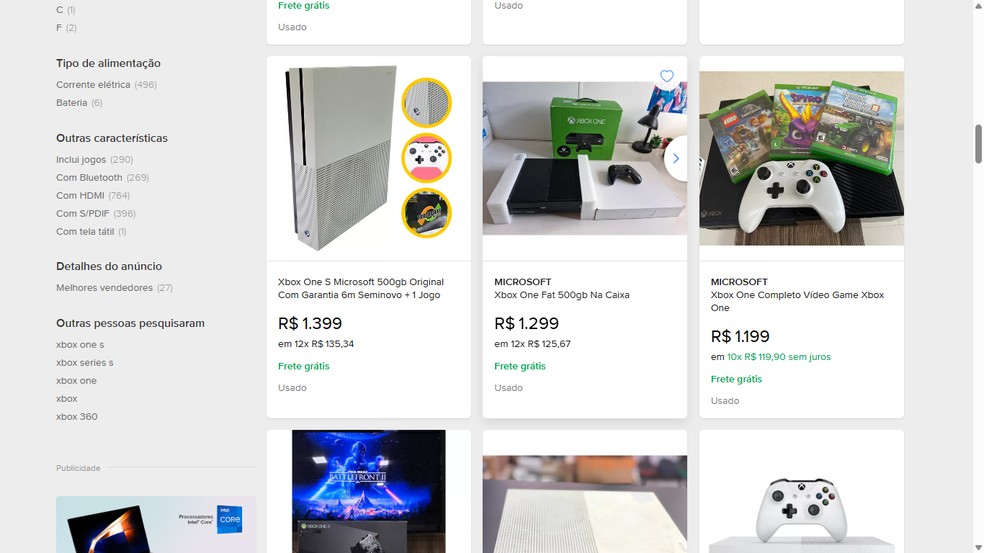  Reprodução/Mercado Livre