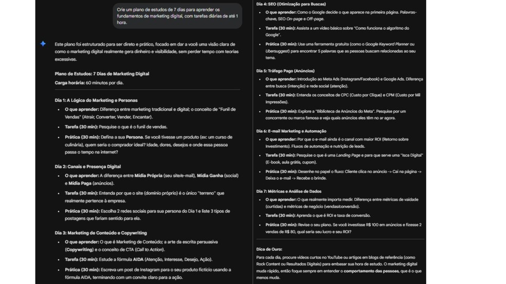  Reprodução/Gemini por Késya Holanda