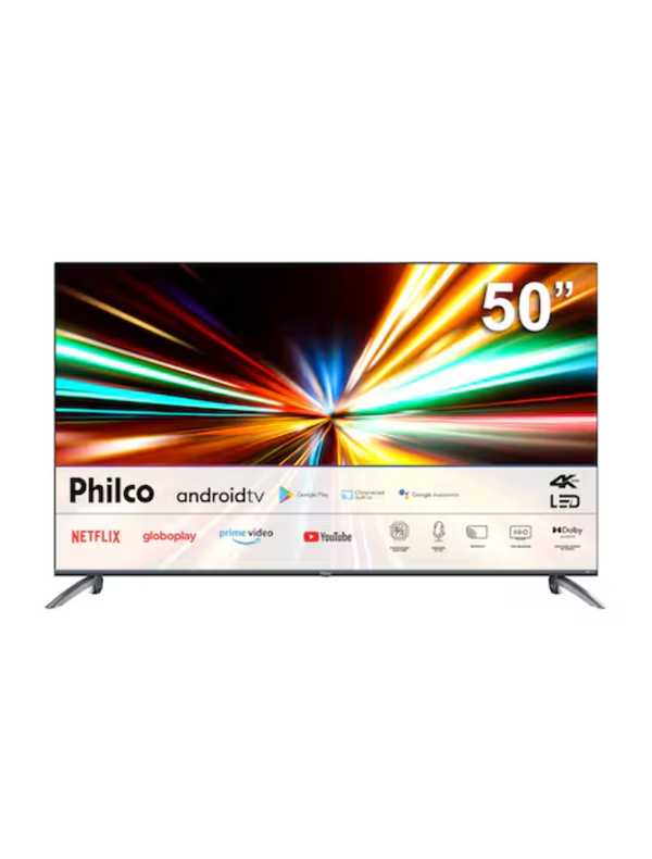 Smart TV 50" Philco Ultra HD 4K DLED PTV50G7EACGB