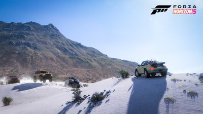 Parte da tela despixelizando em Forza Horizon 3 - Microsoft
