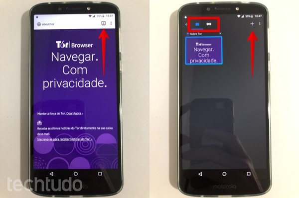 Como usar o Tor Browser em celular Android