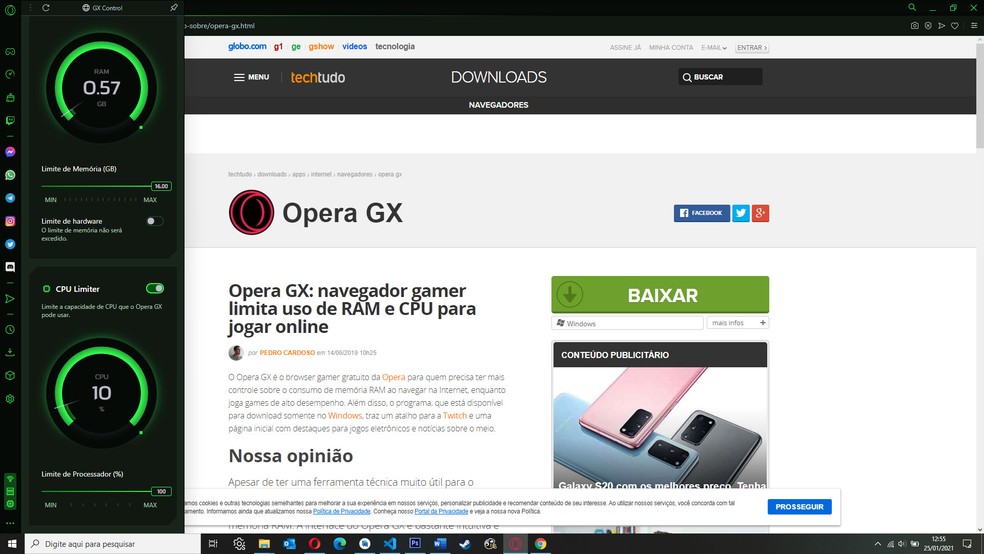 Opera GX vs Chrome: compare navegador do Google com opção gamer