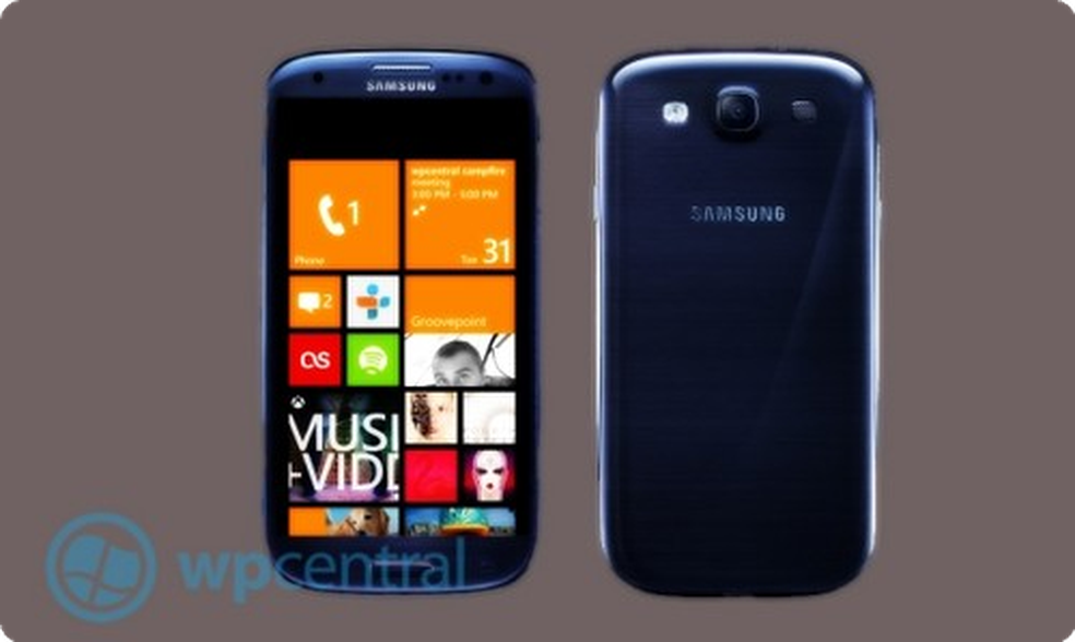 Projeção do Samsung Odyssey, o Windows Phone 8 top de linha (Foto: Reprodução) (Foto: Projeção do Samsung Odyssey, o Windows Phone 8 top de linha (Foto: Reprodução)) — Foto: TechTudo