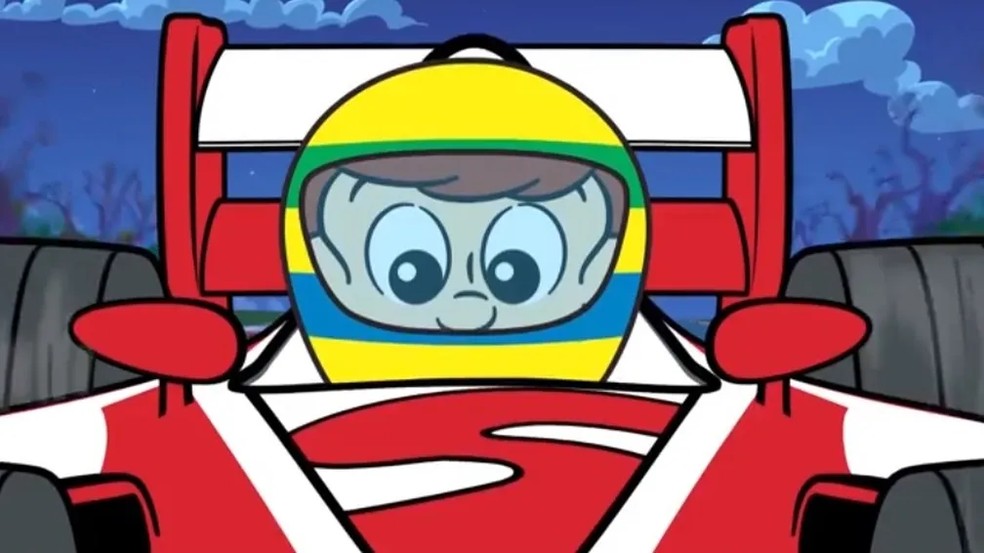 A animação Senninha na Pista Maluca tem duas temporadas — Foto: Reprodução/GE