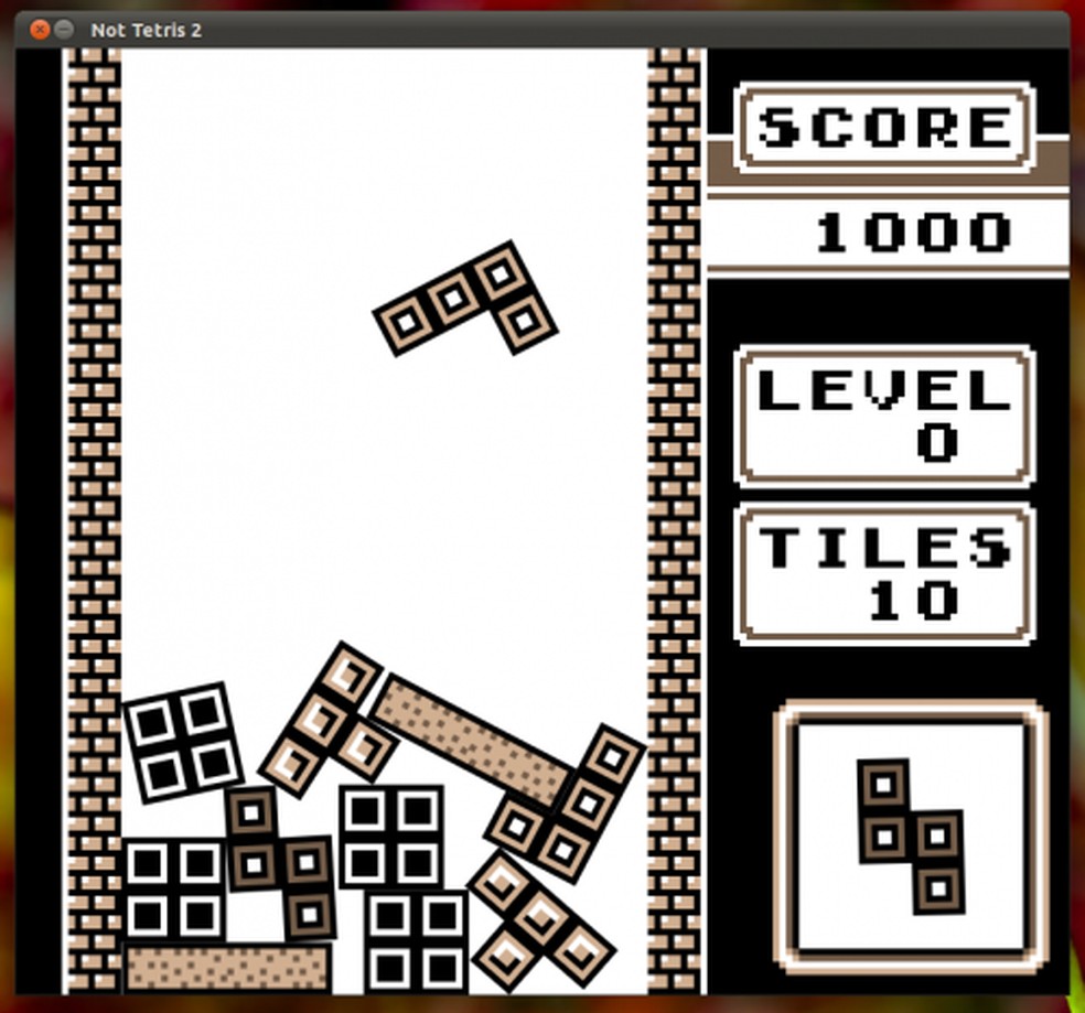 Not Tetris 2: variante do famoso jogo, na qual leis da física devem ser  (bastante) levadas em consideração