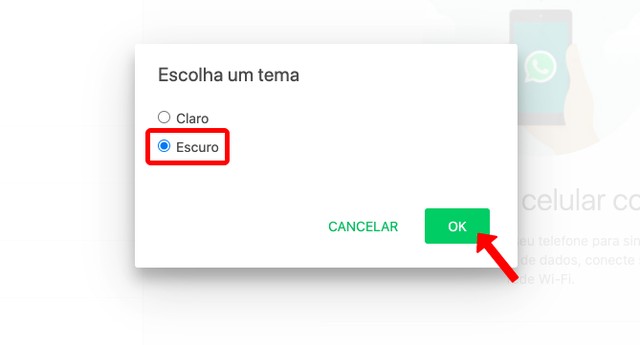 Modo escuro no WhatsApp Web: como deixar o fundo preto no PC