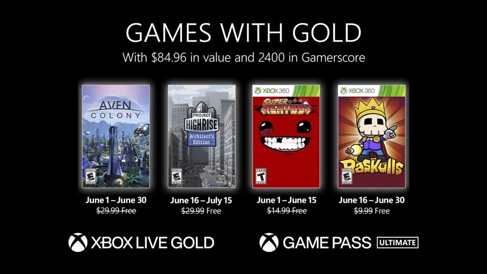 Xbox Games with Gold de junho tem Aven Colony e Project Highrise de graça