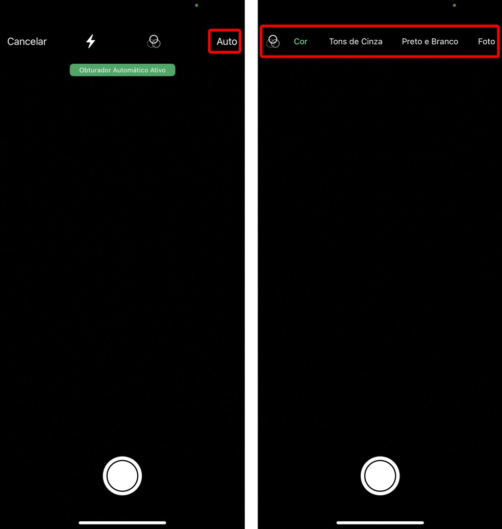 WhatsApp permite editar cor do arquivo ao escanear documento — Foto: Reprodução/Rodrigo Fernandes