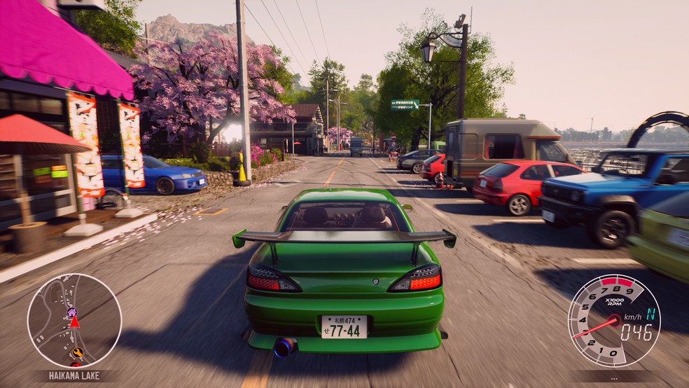JDM: Japanese Drift Master conta com desafios de drift no Japão — Foto: Reprodução/Steam