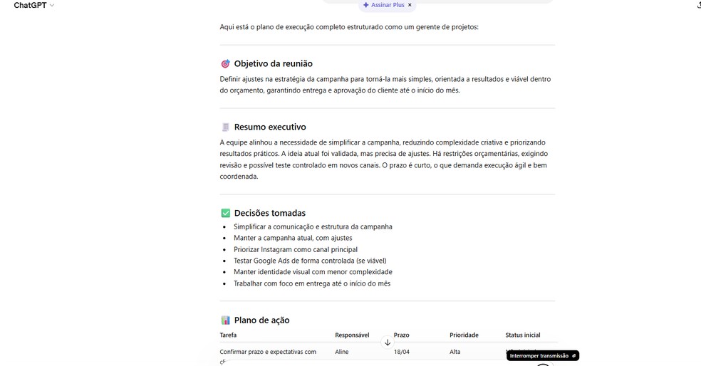  Reprodução/Chat GPT por Késya Holanda