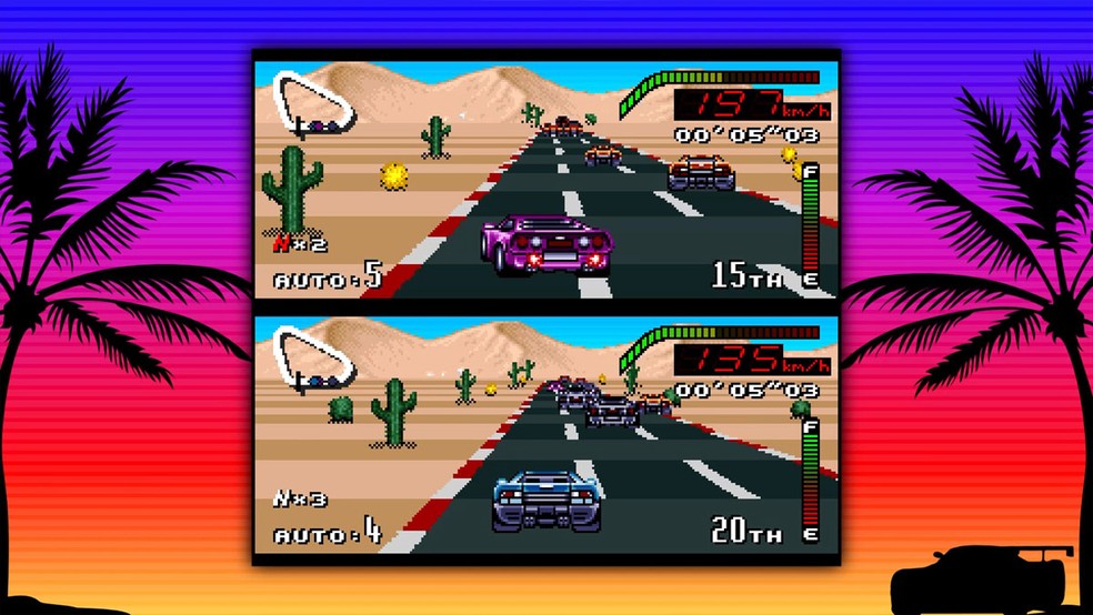 Top Racer Collection traz uma coletânea com os clássicos games da série Top Gear do Super Nintendo — Foto: Reprodução/Steam