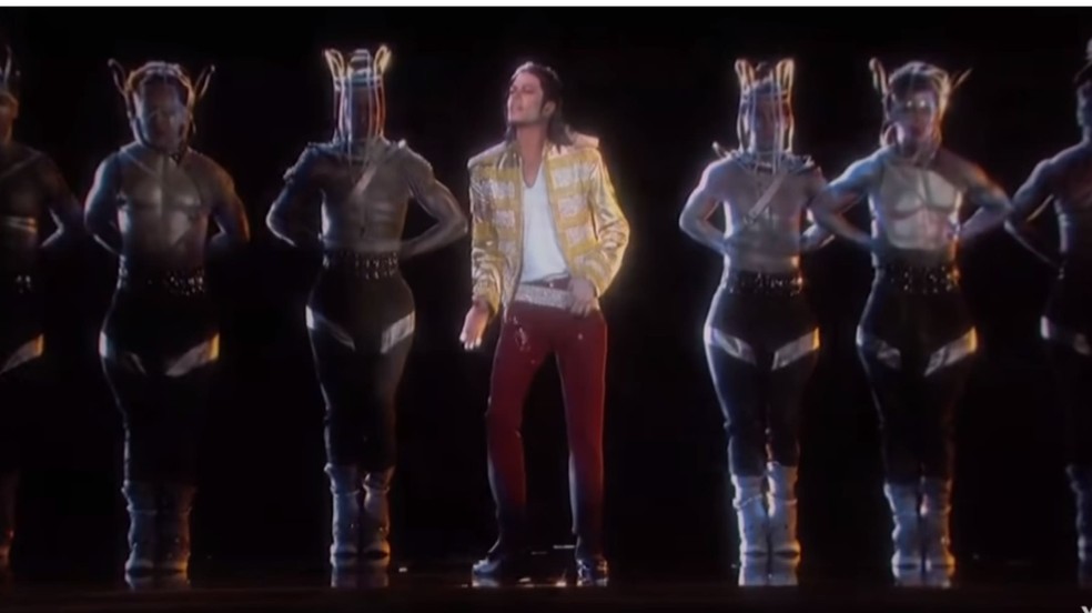Holograma Michael Jackson — Foto: Reprodução/YouTube