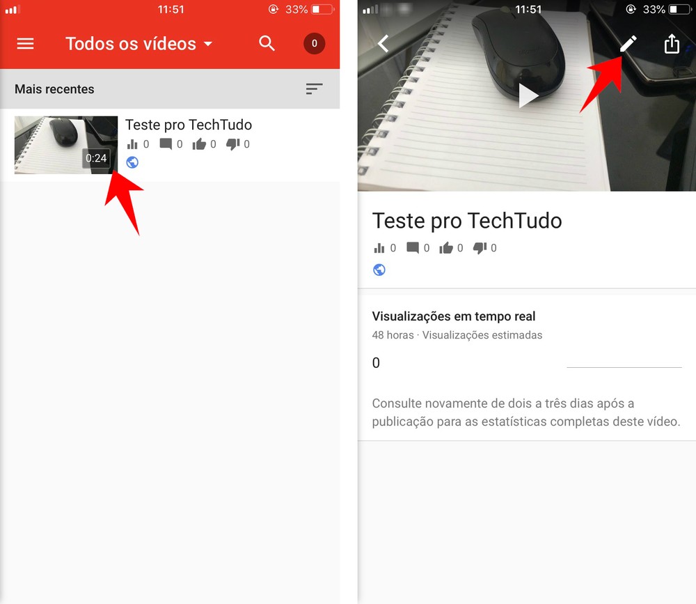 Como colocar capa no vídeo do YouTube pelo celular