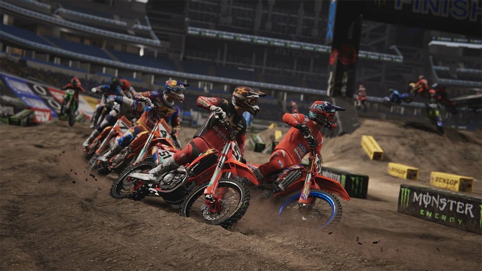 Monster Energy Supercross 25 promete simulação ainda mais realista com física e visuais da Unreal Engine 5 — Foto: Reprodução/Steam
