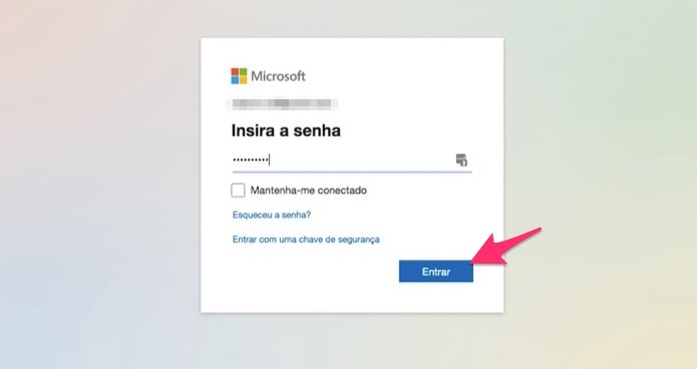 PowerPoint online: entrar é possível com uma conta Microsoft — Foto: Reprodução/Marvin Costa