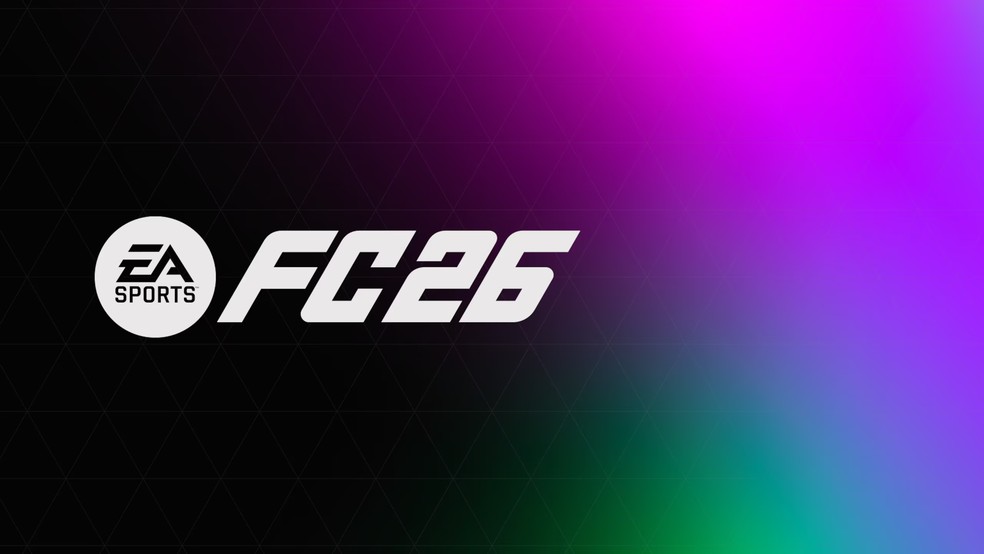 Logo do EA FC 26 com cores escuras — Foto: Divulgação/EA