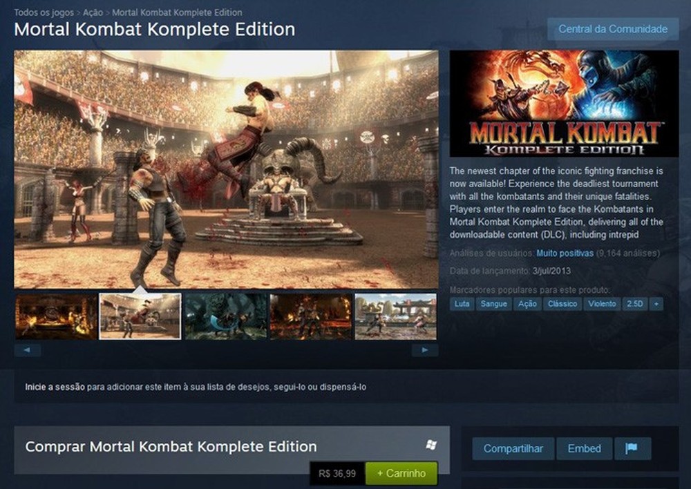 Mortal Kombat 9: veja como baixar e instalar o popular game de luta