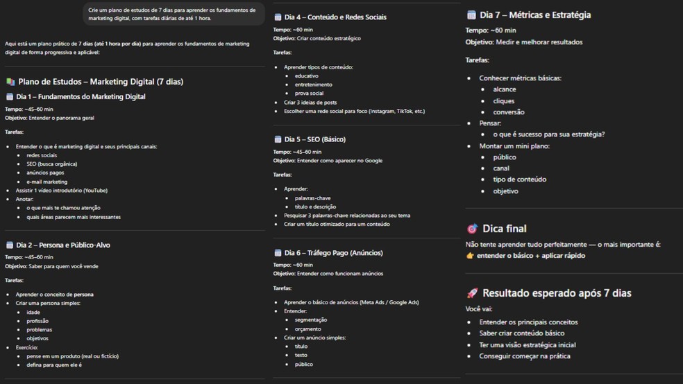  Reprodução/Chat GPT por Késya Holanda