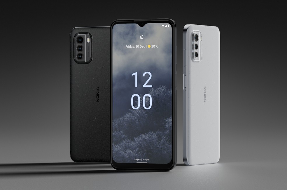 Nokia G60 5G tem desempenho intermediário e 128 GB de armazenamento — Foto: Reprodução/Nokia