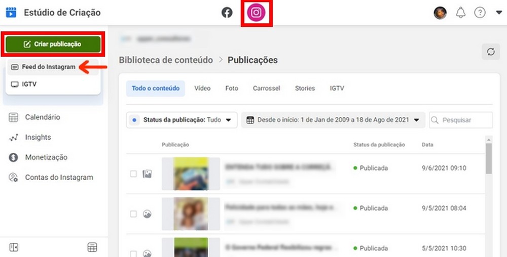 Seis sites para agendar posts no Instagram