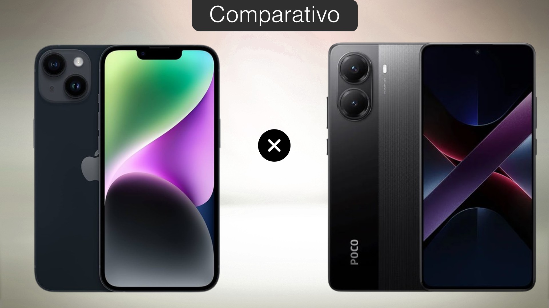 iPhone 14 vs Poco X7 Pro: veja qual celular entrega mais por menos