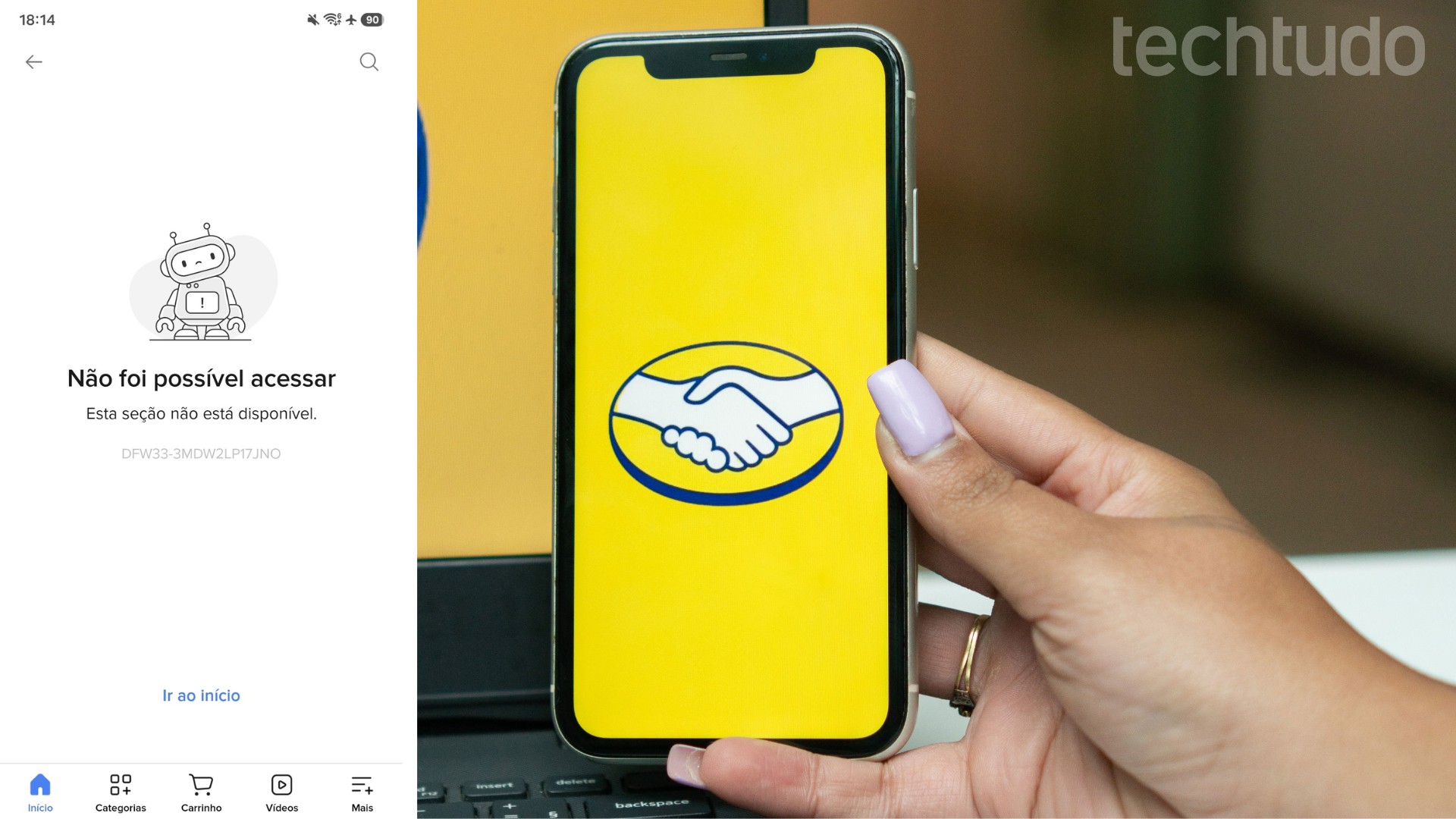 Mercado Livre fora do ar hoje? Usuários relatam erro ao entrar no site e app