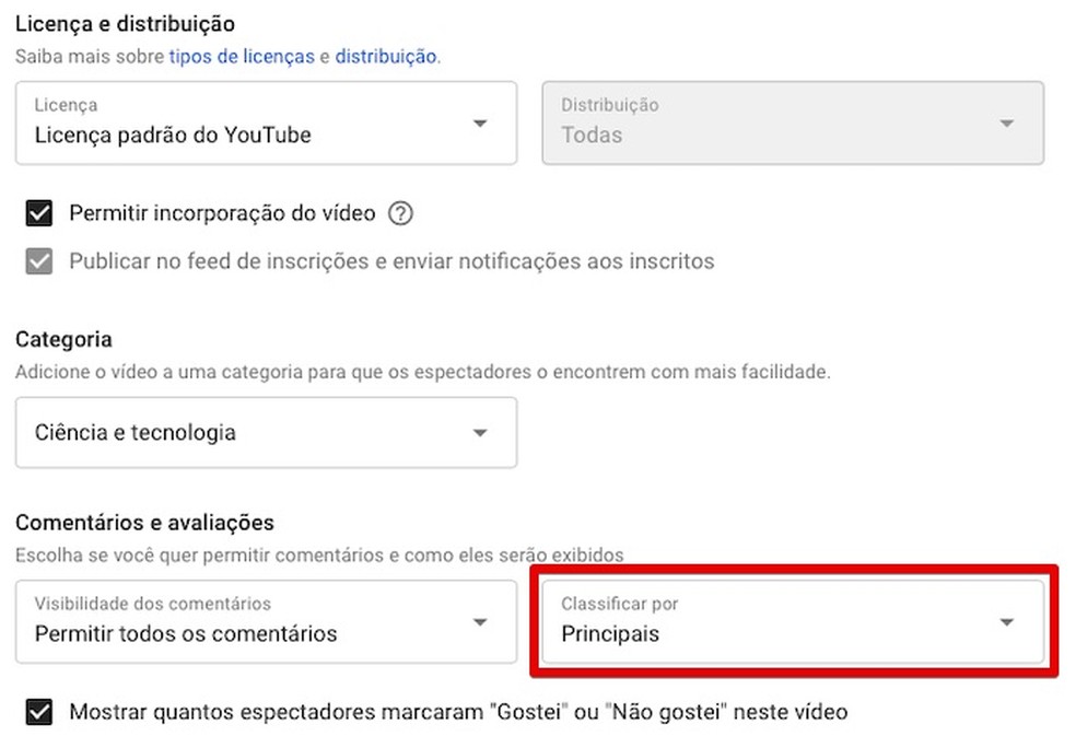 Como ativar comentários no YouTube